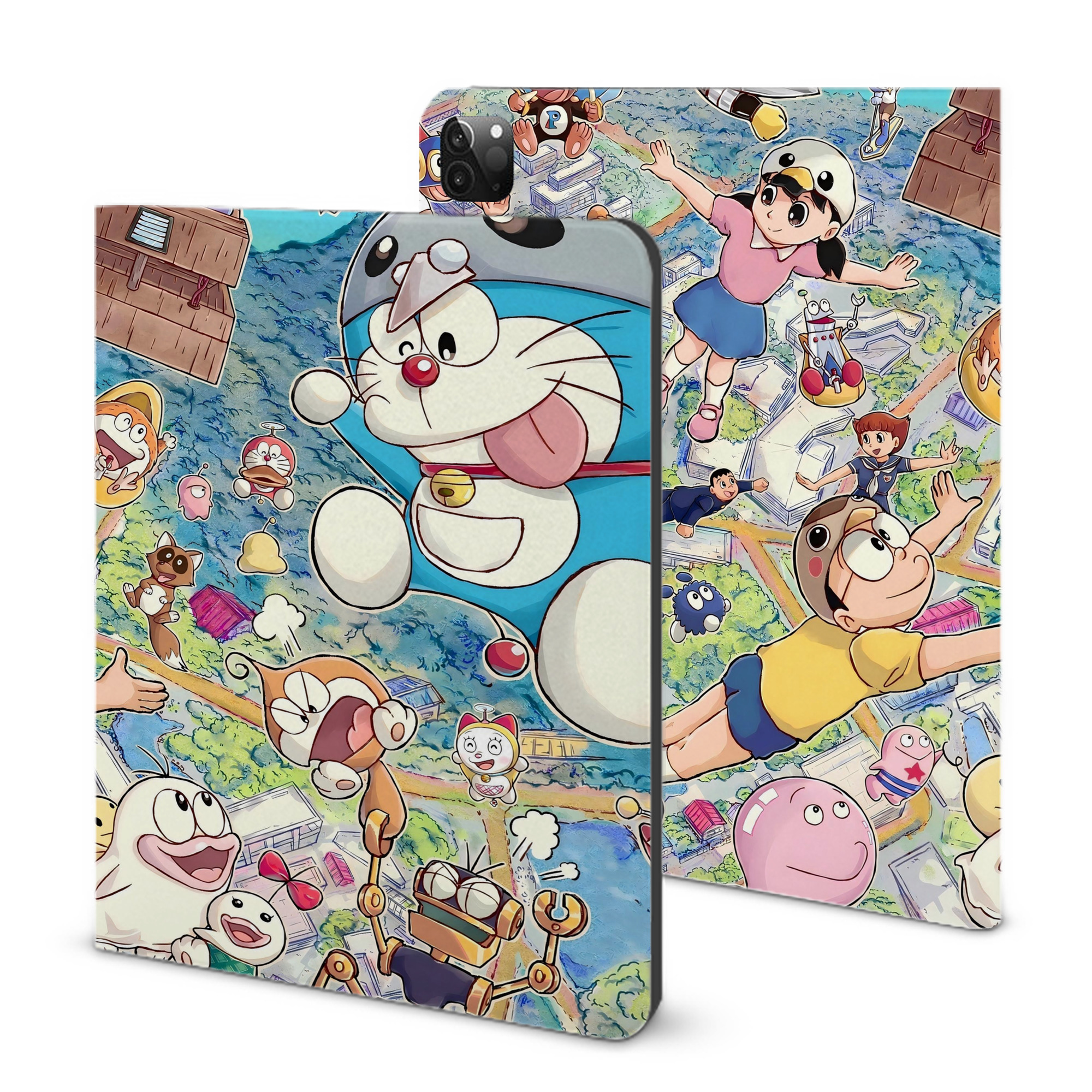 （画像用） ドラえもん Doraemon IPadケース ペンホルダー付き ブックスタイルデザイン